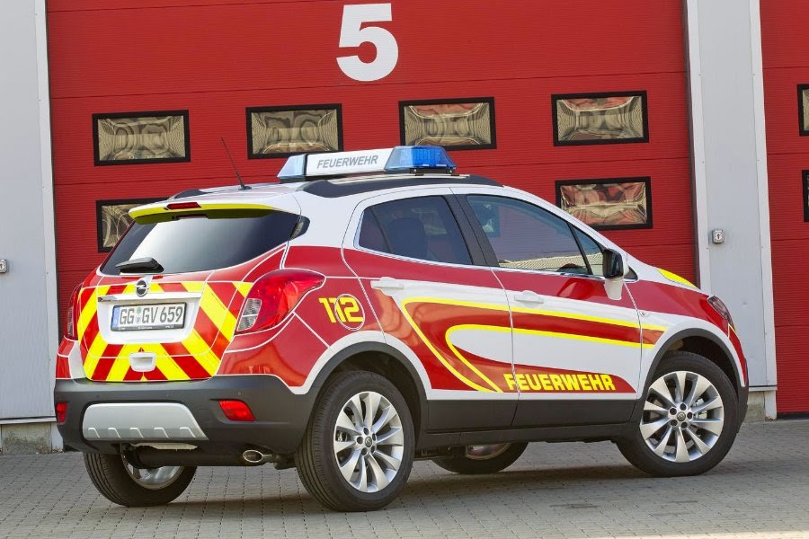 Opel Mokka Feuerwehr Accident Support Vehicle (2015) Rear Side