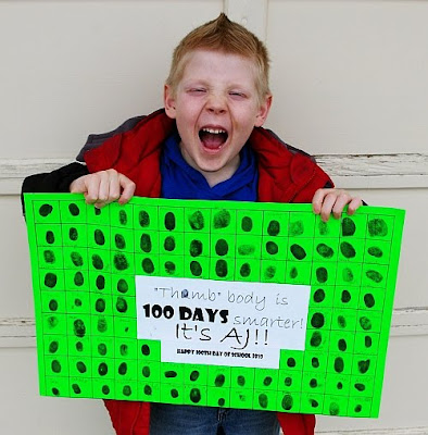 Ideas For 100 Days Of School Poster. creative 100 days projects