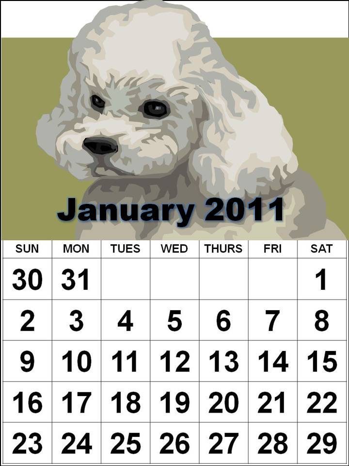 January 2011 Calendar For Kids. 2011 Calendar for children