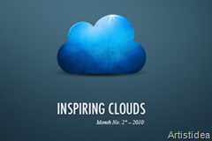 beautiful cloud icons