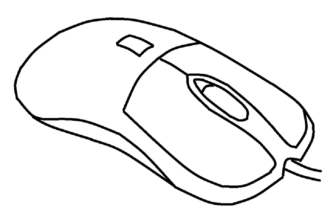 Mewarnai  Gambar  Mewarnai  Gambar  Sketsa Mouse Komputer  4