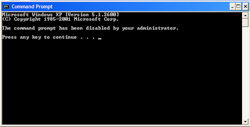 Enable Command Prompt