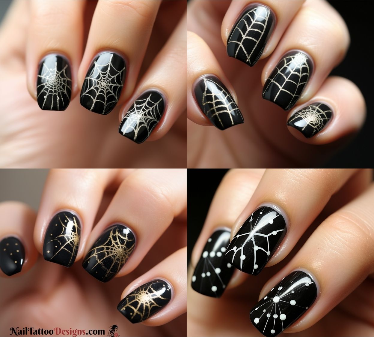 Scream Heart Spider Web Halloween Press On Nails – BC OF LOVE Beauty