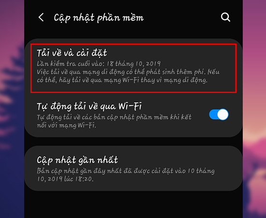 Bước 3: Bạn chọn tiếp Tải về và cài đặt
