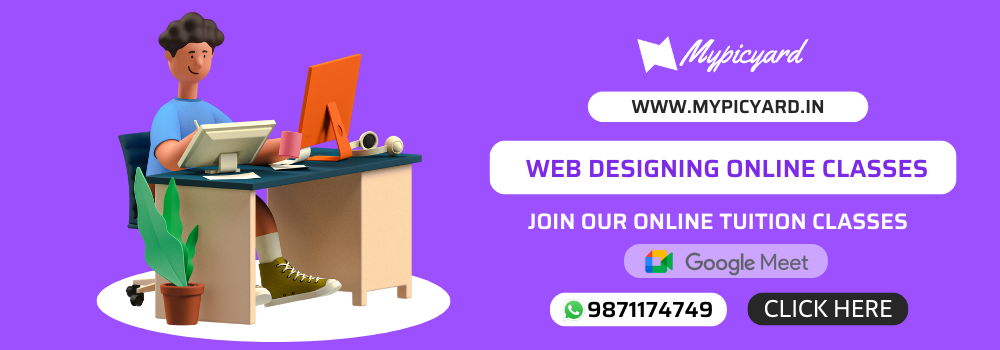 web designing online course and tuition classes
