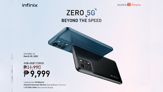 Infinix Zero 5G gets early bird prices via Shopee on March 28