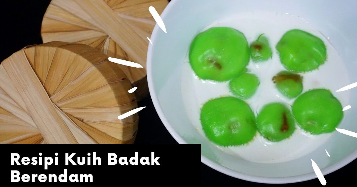 Resipi kuih Badak Berendam Gula Kabung