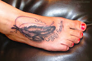 Feather Foot Tattoo (feather foot tattoo)