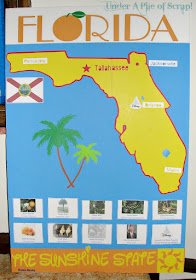 school project, florida, state, poster, silhouette, cricut, 