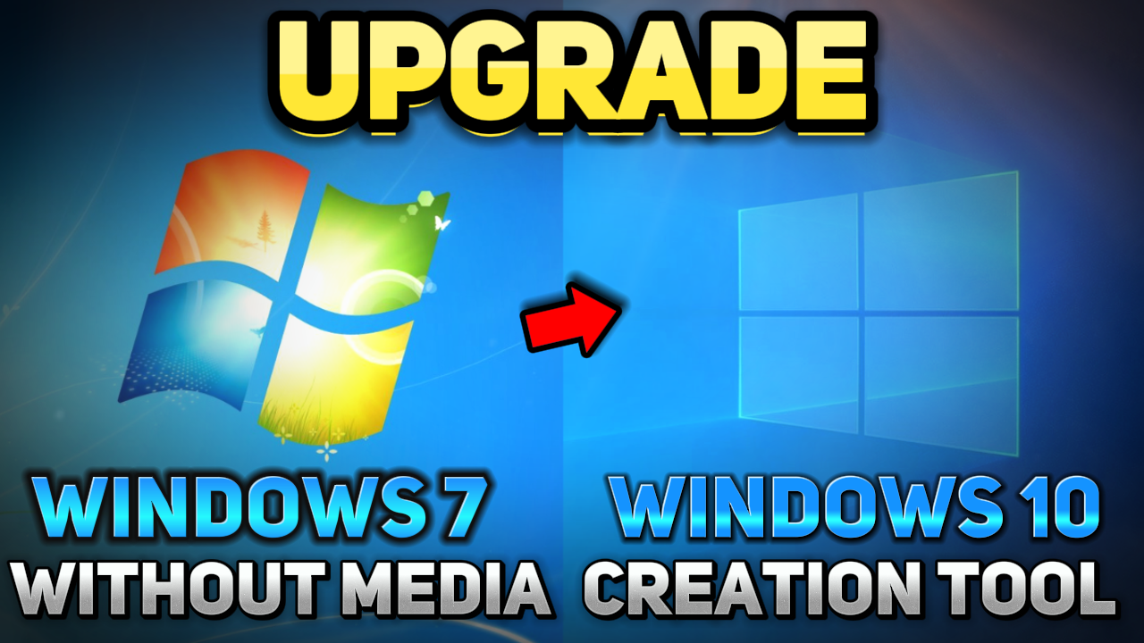 How to Upgrade Windows 7 to Windows 10 Without Losing Data or Using the Media Creation Tool for FREE