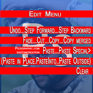 How to Use, Undo, Step Forward, Step Backward, Fade, Cut, Copy, Copy merged, Paste, Paste Special, Paste in Place, Paste Into, Paste Outside, Clear, In Photoshop Hindi, इस्तेमाल कैसे करे, The Difference Between Copy and Copy Merged , difference between paste and paste into