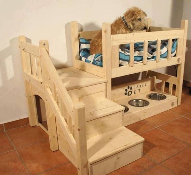 Dog furniture! The drawers pull out when you are ready to feed your 