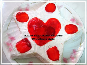 ButterLess Strawberry Sponge Cake Valentine's Day Special Dessert