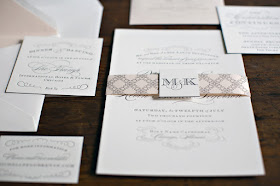 Custom Wedding Monogram Invitation