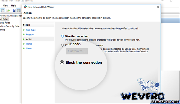 How to prevent a specific program from using the Internet without programs
