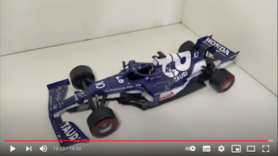 Dariu Balcker - Formula 1 Alpha Tauri Racing Honda 2021- Papercraft passo a passo