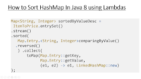java map entryset example How To Sort Hashmap By Values In Java 8 Using Lambdas And Stream java map entryset example