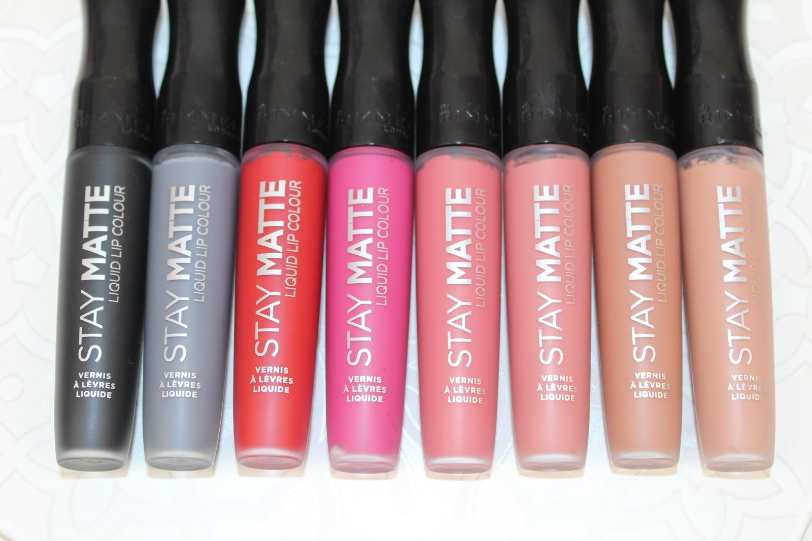 Rimmel Stay Matte Liquid Lipstick Swatches, Review and Photo's