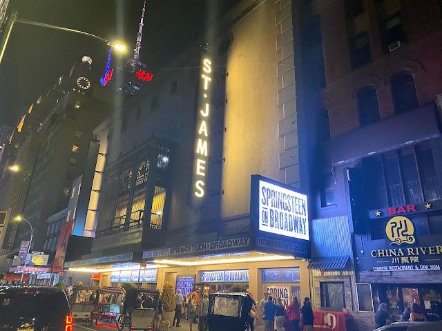 St James Theatre at Night Springsteen On Broadway