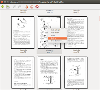 PDF Shuffler delete pages screenshot