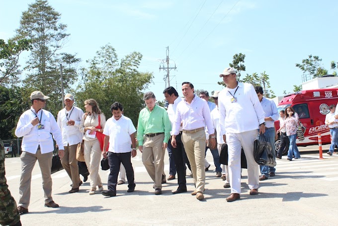 En La Lizama: Presidente Santos se comprometió con la vía rápida que conecta a Bucaramanga con la Ruta del Sol