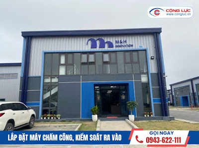 thi công lắp máy chấm công ở công ty M&H Innovation kcn nam đình vũ