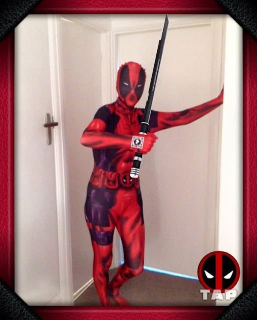 morphsuit fancy dress deadpool zapper phone app