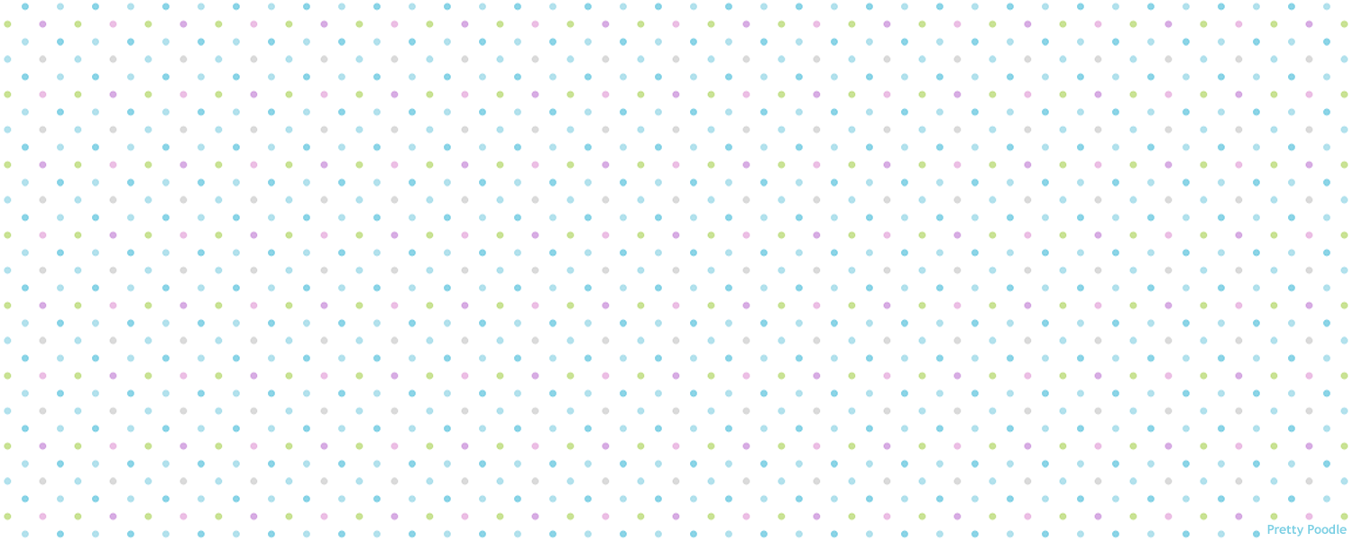 Pretty Poodle Patterns Kawaii Backgrounds Twitter Covers Blue