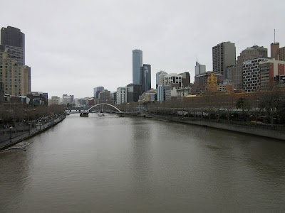 Vistas del centro de Melbourne y del río Yarra