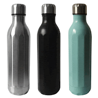 12 Sided Square Cola Bottle Stainless Steel Water Bottle