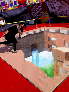 3D street painting artists india, 3d chalk artist india, 3d street art india