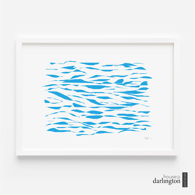 House of Darlington, Ripples Art Print, Abstract Art, Ocean Waves