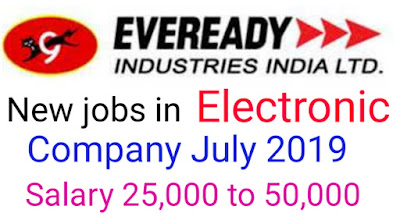 Job In Electronics Company For Fresher | Jobs In Electronics Field, EVEREARDY Company, July 2019