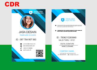 desain id card panitia  employee id card cdr file  id card template cdr free download