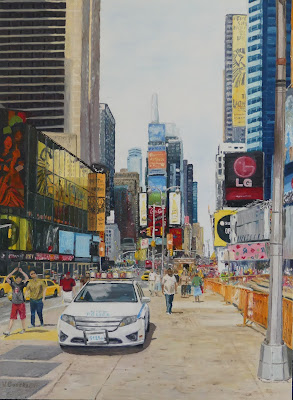 Time Square - Oil painting - Afternoon June 2013
