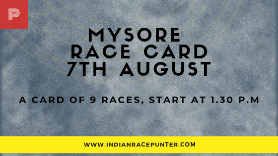 Mysore Race Card,  free indian horse racing tips, trackeagle,racingpulse