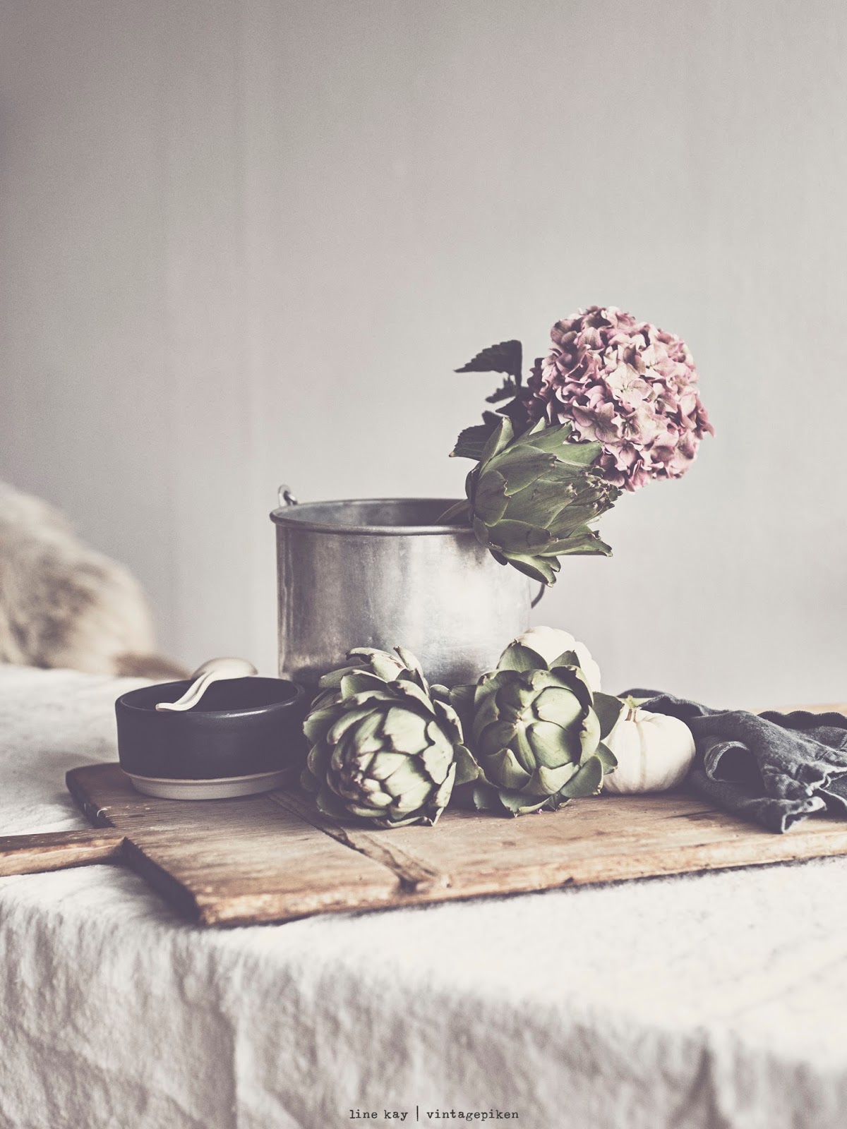 Vintagepiken Artichoke Amp Hydrangea