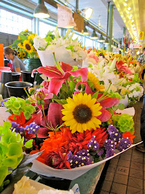 flowers at the market