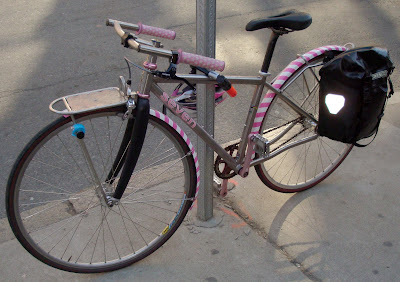 girl ladies Seven titanium bicycle pink silver custom