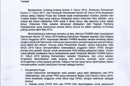 Pengadaan CPNS dan PPPK Tahap 2 Tahun 2019