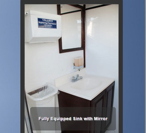 The Mobilet Bathroom Sink with Mirror