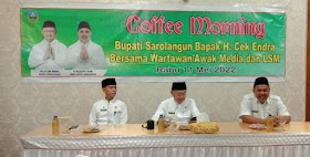 Bupati Cek Endra Gelar Coffee Morning Bersama Insan Pers 