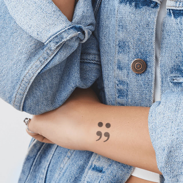 Classic Semicolon Tattoos-9
