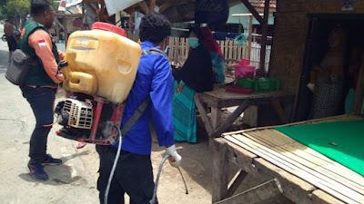 Gugus Tugas COVID-19 Kabupaten Bima Tuntaskan Disinfektan 100 Area