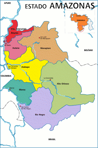 Blog de Biologia: Lista Municipios y Capitales del Estado Amazonas ( Venezuela)