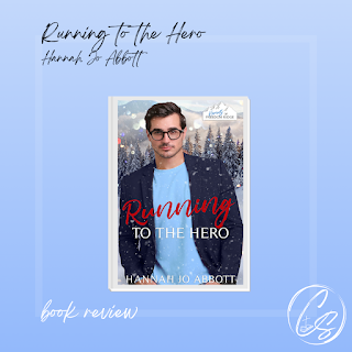 Running to the Hero book cover on blue background