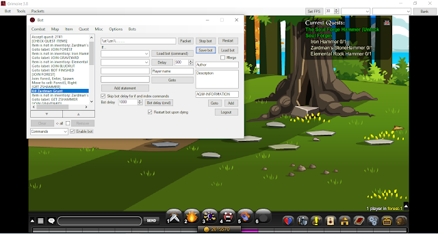 AQW The Soul Forge Hammer (Unlock Soul Forge) Bot