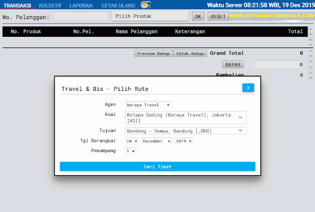 cari tiket travel baraya