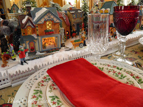 Christmas Village Tablescape