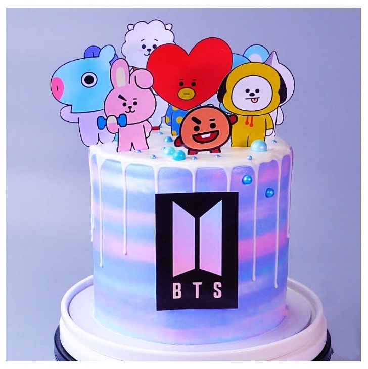 Simple chocolate cake decoration idea for #BTS lover.Tips & Tricks By J's  creation. - YouTube